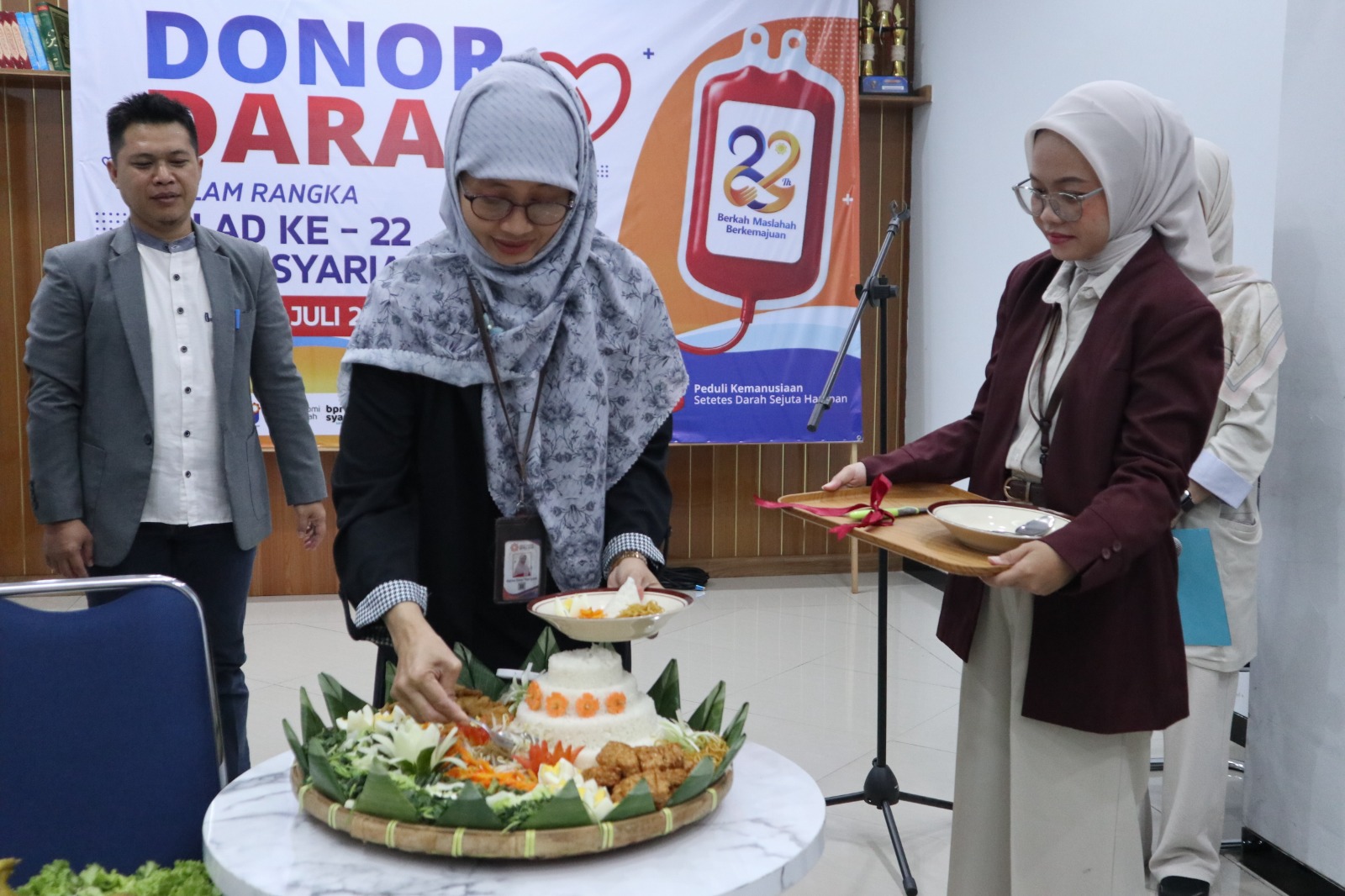 Berkah Menuju Kemajuan, Bank Syariah ASB Gelar Bakti Sosial Dimilad ke-22 tahun