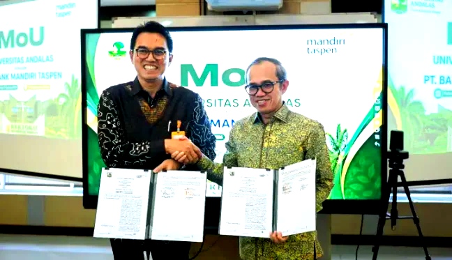 Bank Mandiri Taspen dan Unand Teken MoU Kuatkan Keterhubungan Perbankan dengan Pendidikan