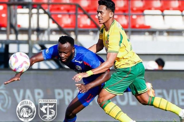 Skor 1-1 Persebaya vs Arema, Langkah Persib Juara Liga 1 Makin Dekat