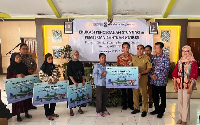 Mandiri Sahabat Desa, 200 Keluarga Berisiko Stunting di DIY Diberdayakan Bank Mandiri