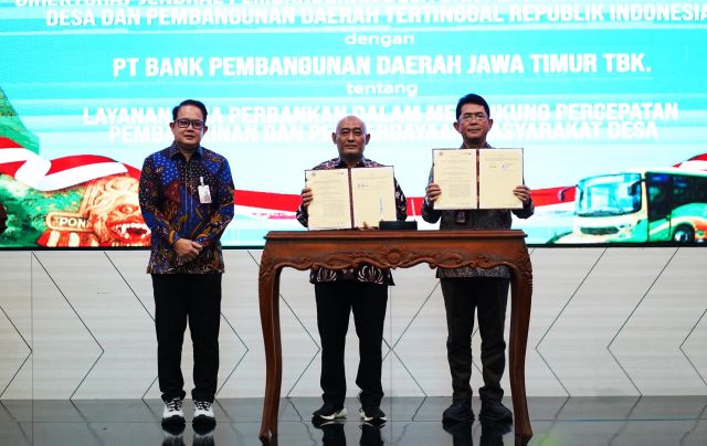 Kolaborasi, Kemendes PDT dan Bank Jatim Sepakat Bangun Ekonomi Desa melalui Optimalisasi Layanan Perbankan